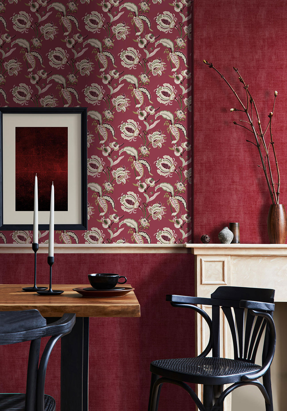 Flora - Flower Vines botanical wallpaper Parato    