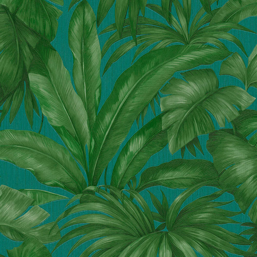 Versace 5 - Palm Springs designer wallpaper AS Creation Roll Dark Green  962406