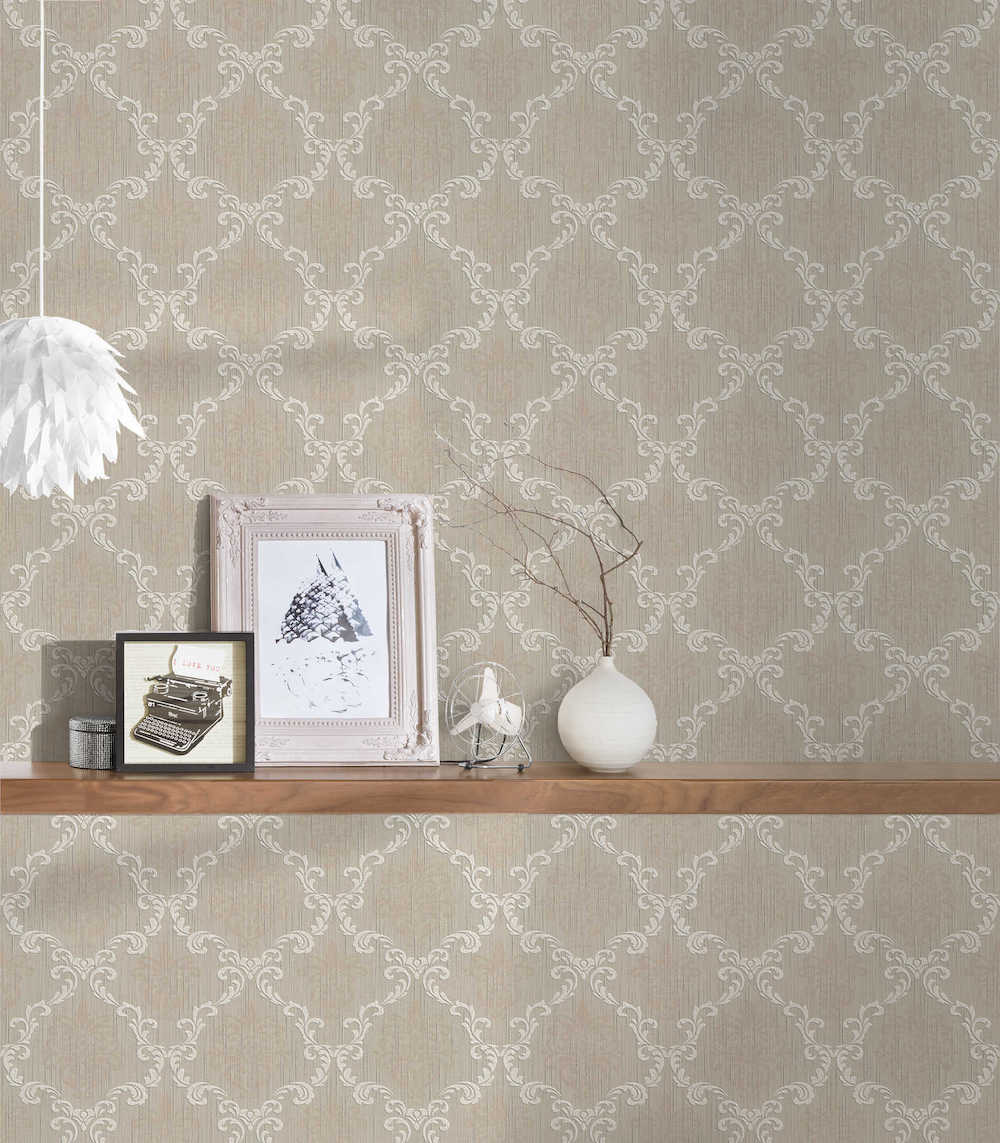 Tessuto - Filigree Trellis textile wallpaper AS Creation    