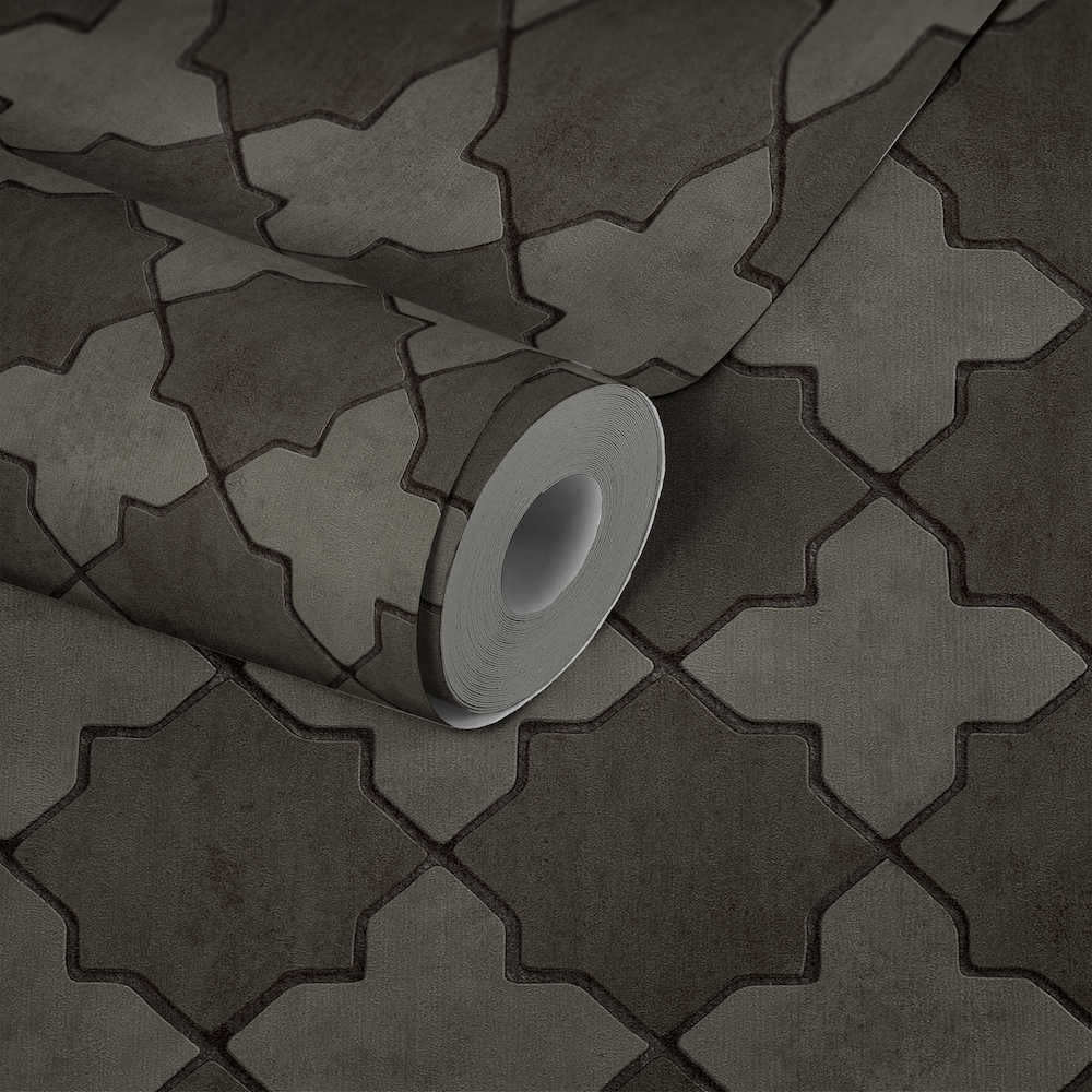 New Walls - Moroccan Tiles industrial wallpaper AS Creation    