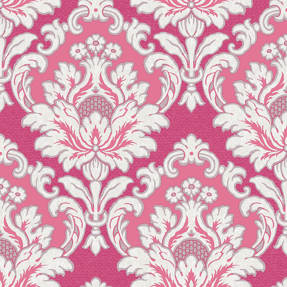 Vintage - Elegant Tonal Damask damask wallpaper Parato Roll Pink  25704