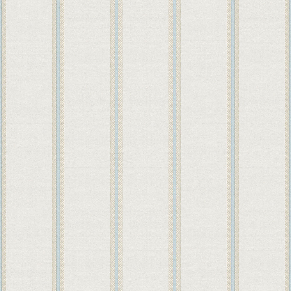 Vintage - Pin Stripe stripe wallpaper Parato Roll Blue  25766