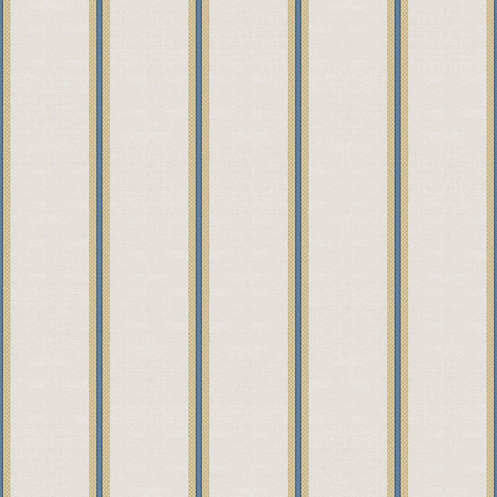 Vintage - Pin Stripe stripe wallpaper Parato Roll Dark Blue  25767