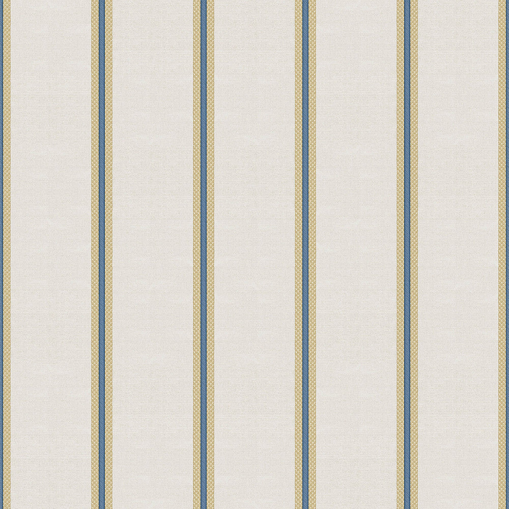 Vintage - Pin Stripe stripe wallpaper Parato Roll Dark Blue  25767