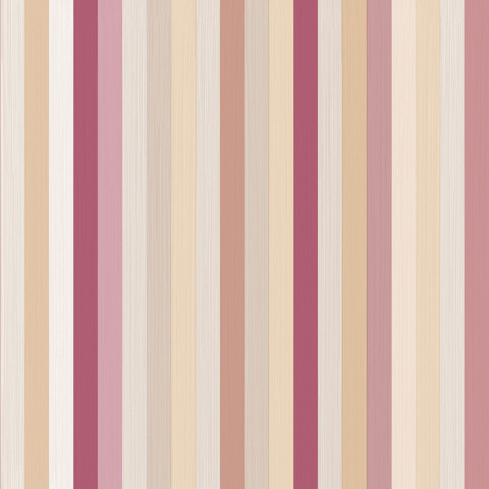 Vintage - Stripe stripe wallpaper Parato Roll Pink  25774