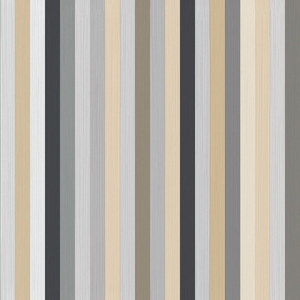Vintage - Stripe stripe wallpaper Parato Roll Grey  25779