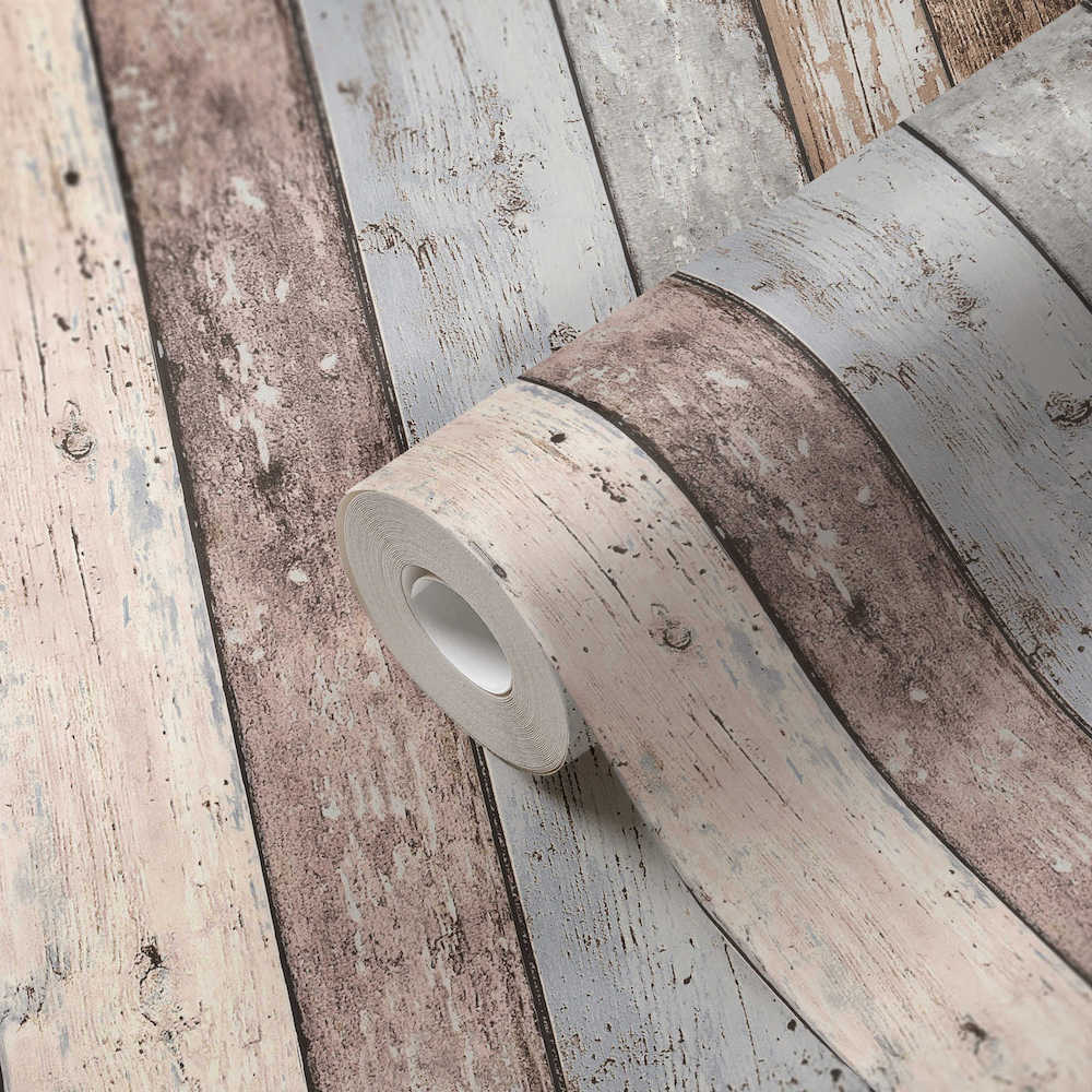 Industrial Elements - Timber Board industrial wallpaper AS Creation    