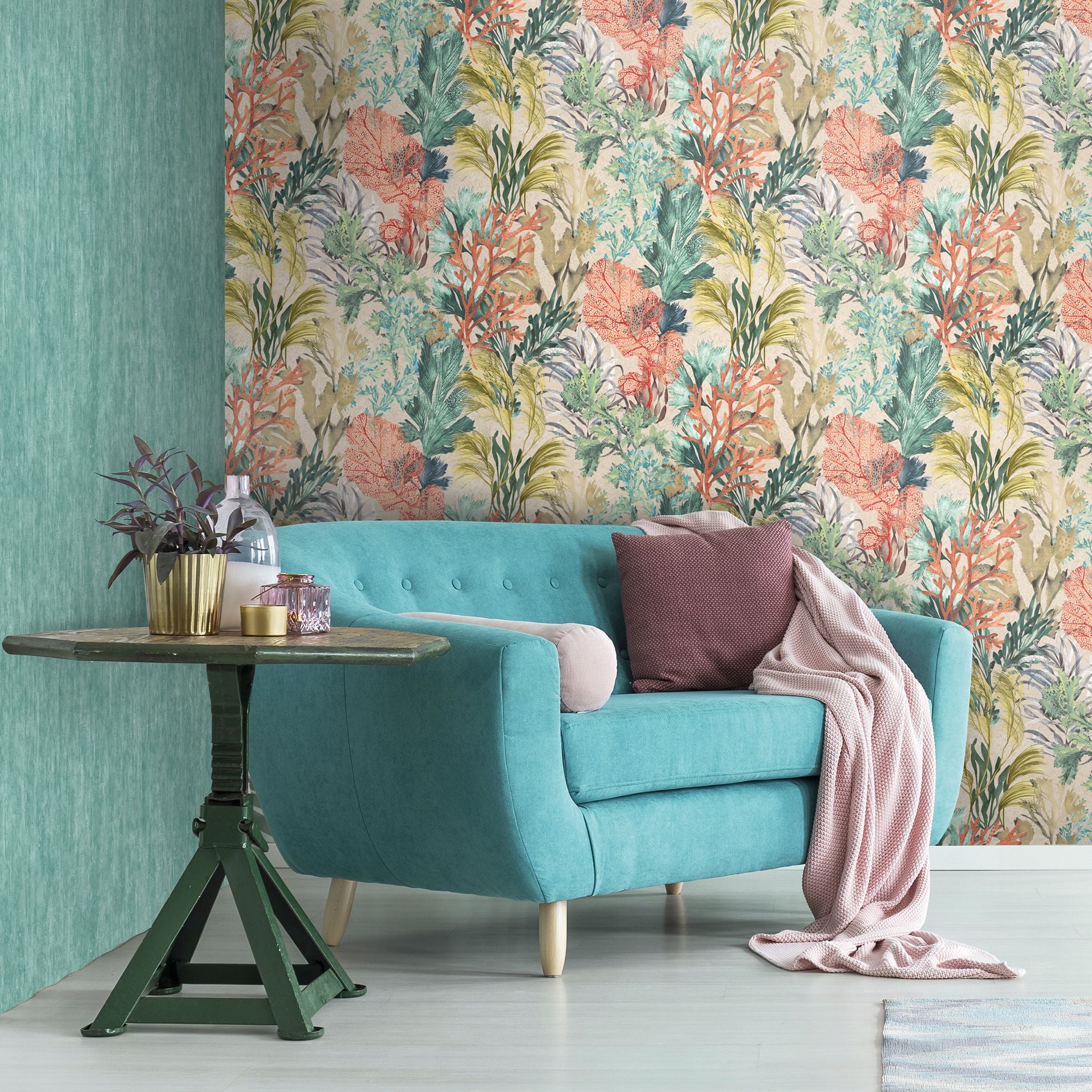 Tropical Dream  - Tuvalu plain wallpaper Hohenberger    