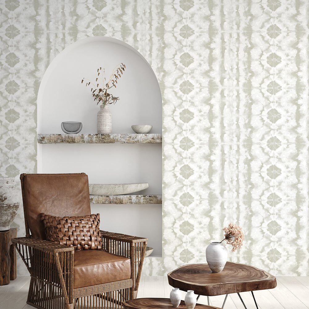 Crafted - Batik damask wallpaper Hohenberger    