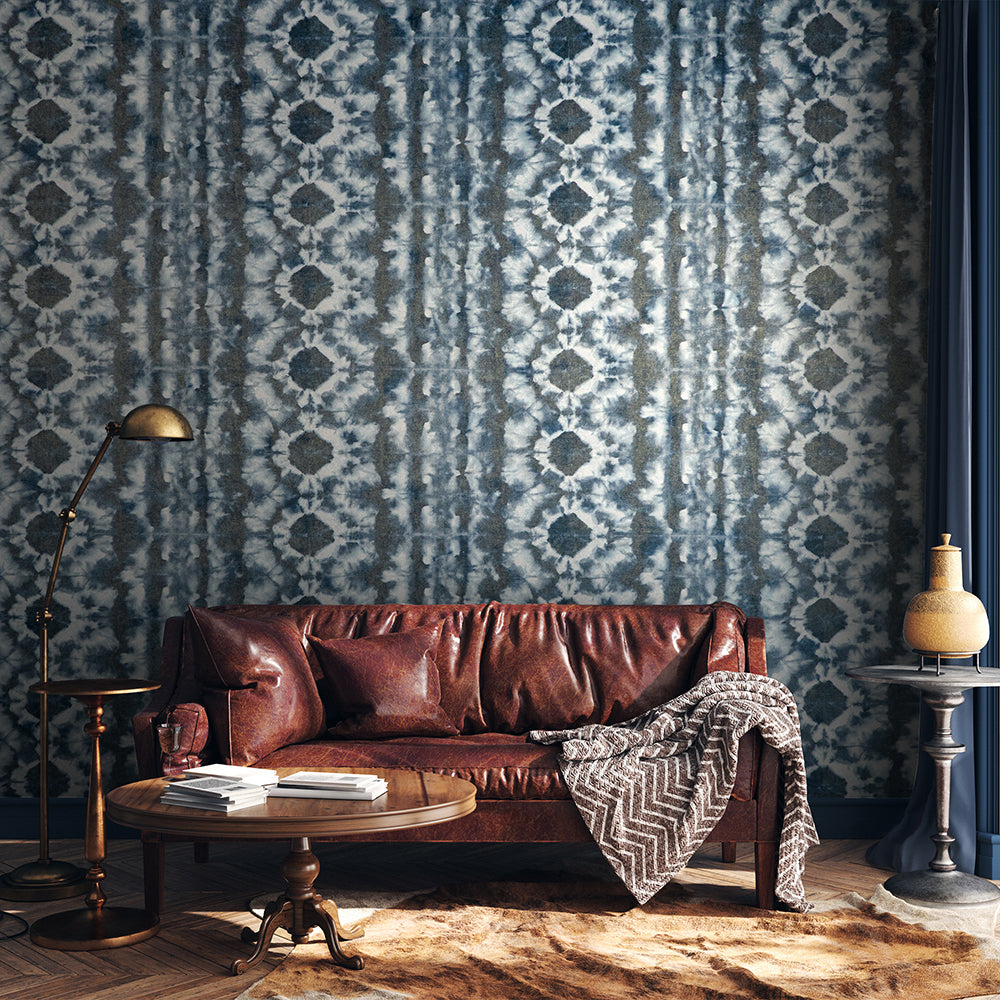 Crafted - Batik damask wallpaper Hohenberger    