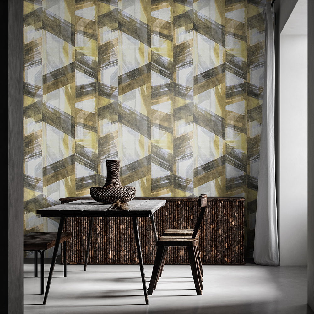 Crafted - Glaze geometric wallpaper Hohenberger    