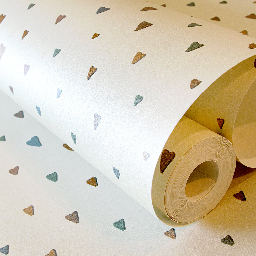 Great Kids - Coloured Hearts kids wallpaper Hohenberger    