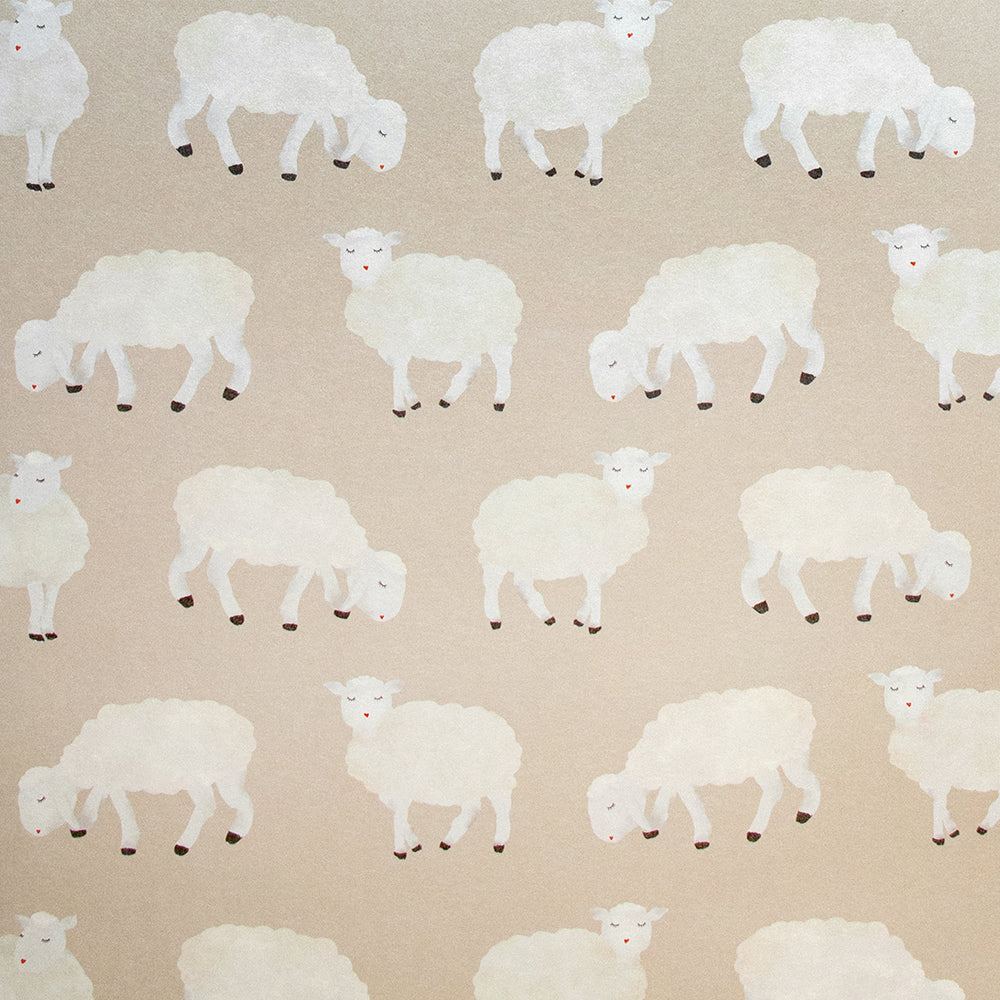 Great Kids - Counting Sheep kids wallpaper Hohenberger Roll Light Taupe  26830-HTM