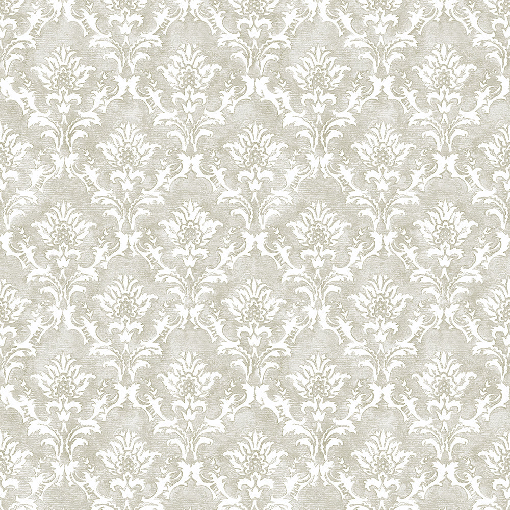 Azulejo - Lisboa  damask wallpaper Hohenberger Roll Light Taupe  26861-HTM