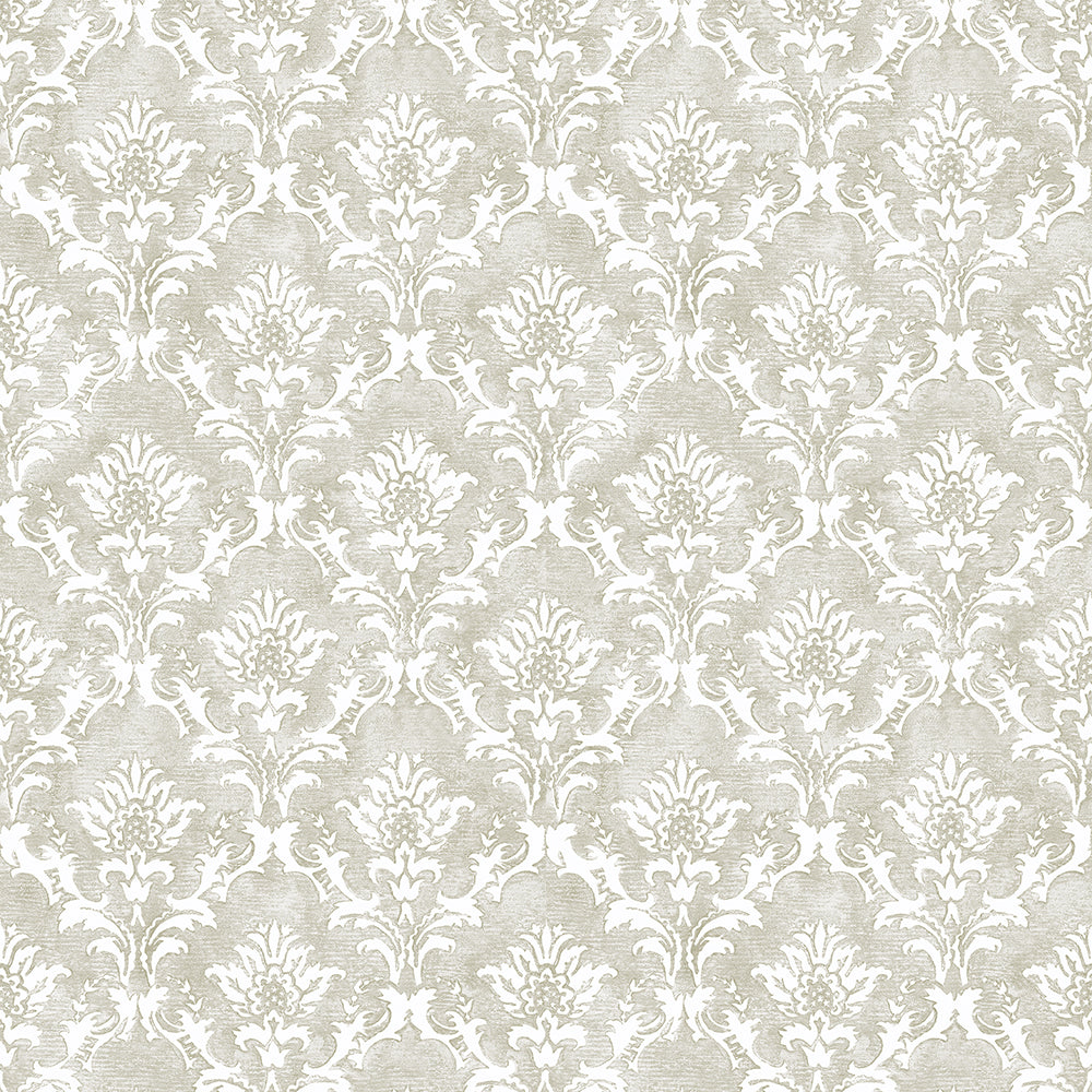 Azulejo - Lisboa  damask wallpaper Hohenberger Roll Light Taupe  26861-HTM