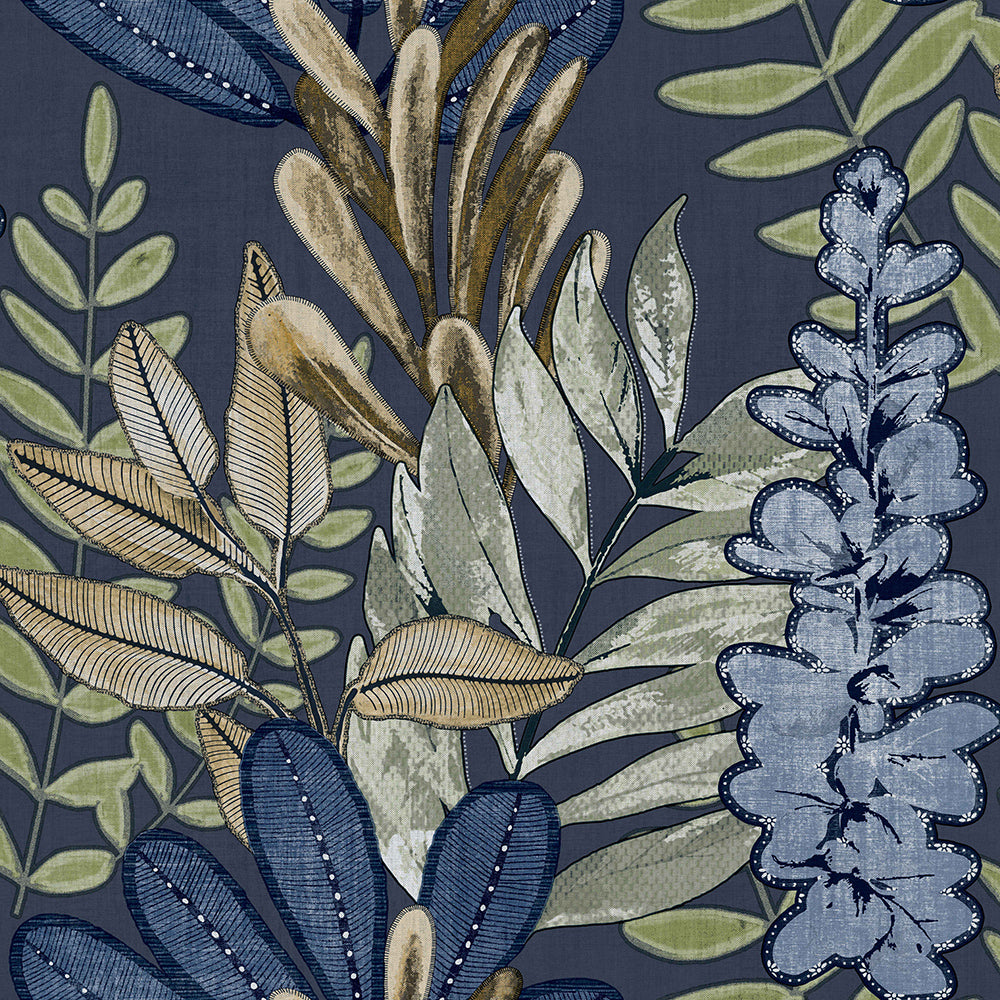 Casamood - Leaves botanical wallpaper Parato Roll Blue  27011