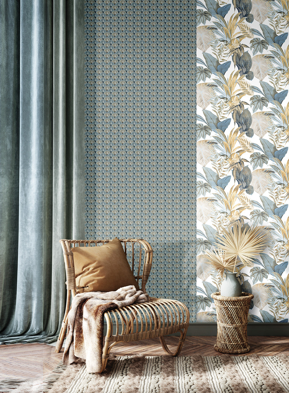 Casamood - Palm Leaves botanical wallpaper Parato    