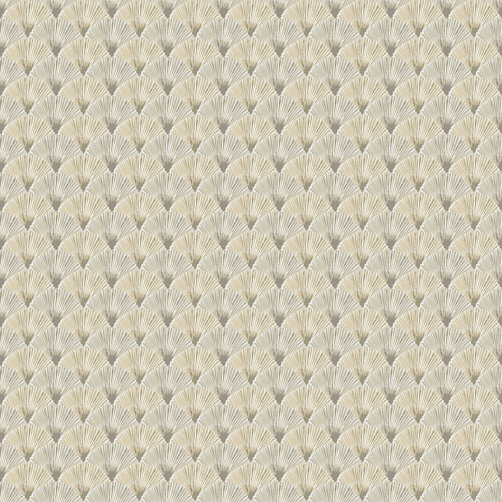 Casamood - Fans geometric wallpaper Parato Roll Beige  27041