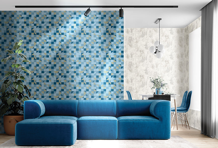 Materika - Geo Blocks geometric wallpaper Parato    