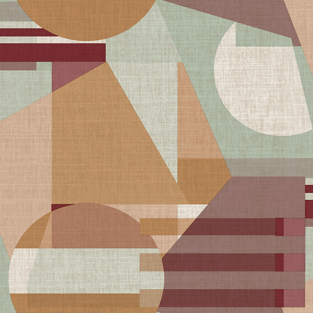 Materika - Geo Collage geometric wallpaper Parato Roll Yellow  29935