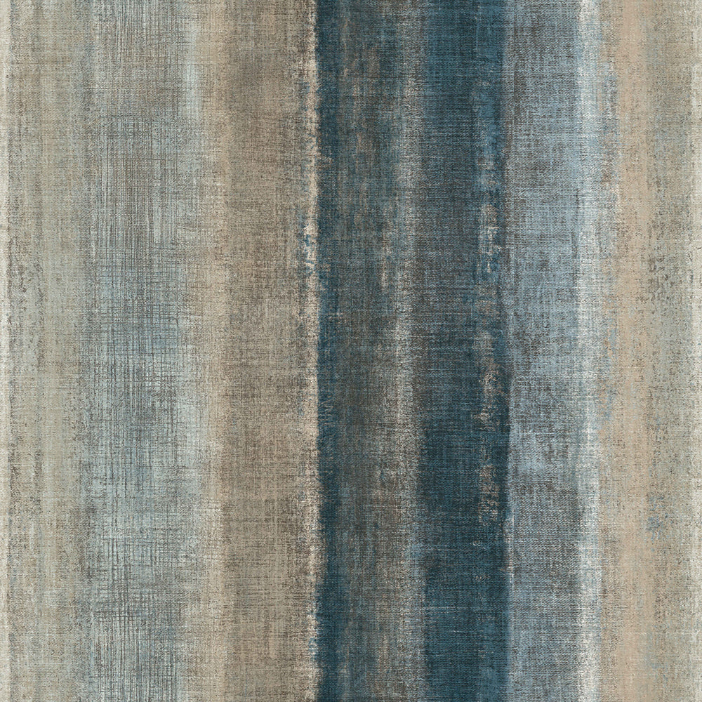 Materika - Rustic Panels stripe wallpaper Parato Roll Blue  29956