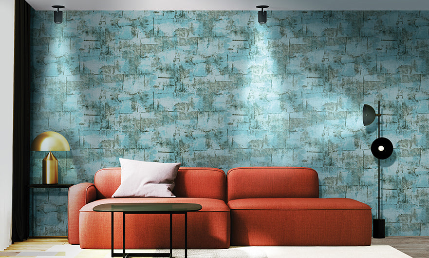 Materika - Distressed Tiles industrial wallpaper Parato    