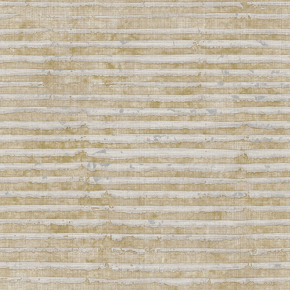 Materika - Rustic Horizontal Stripes industrial wallpaper Parato Roll Beige  29981