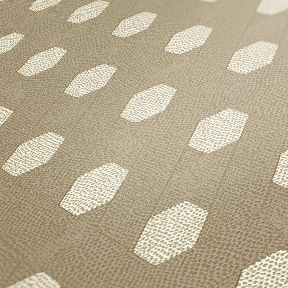 Absolutely Chic - Polka-Diamond Chic geometric wallpaper AS Creation    
