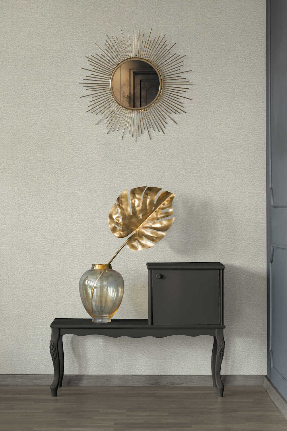 Absolutely Chic - Leather Metallic bold wallpaper AS Creation    