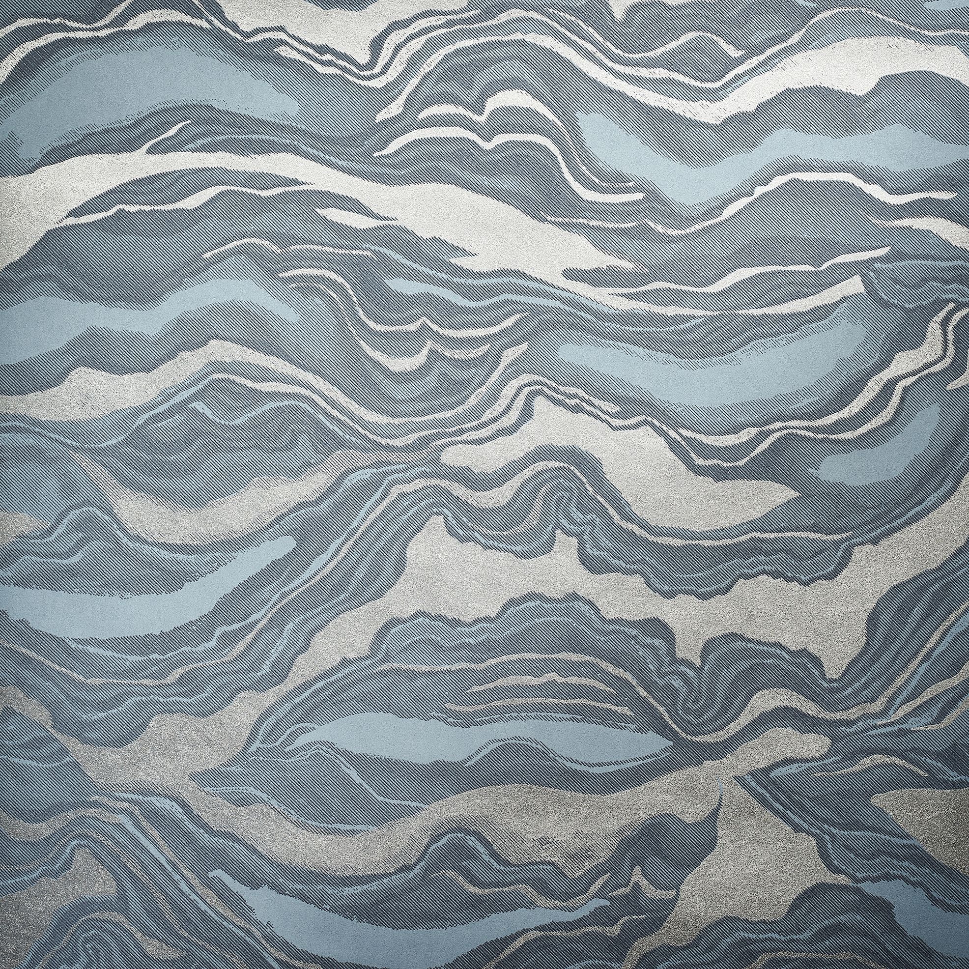Slow Living - Reflections industrial wallpaper Hohenberger Roll Blue  30028