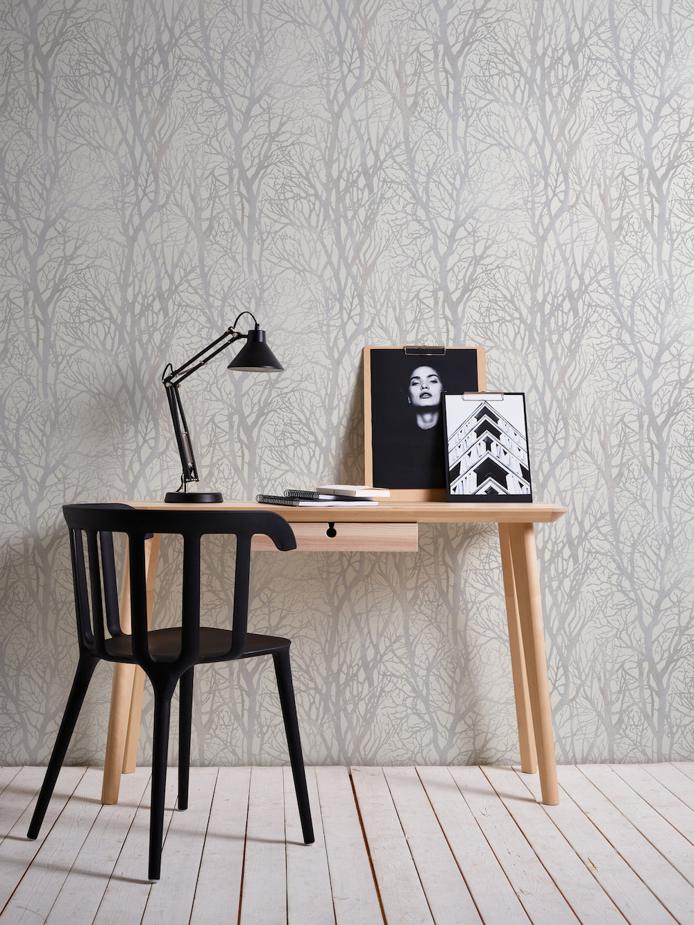 New life - Forest in Silhouette botanical wallpaper AS Creation    