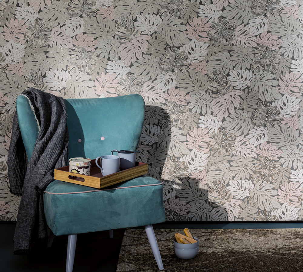 Casual - Monstera leaves botanical wallpaper Marburg    