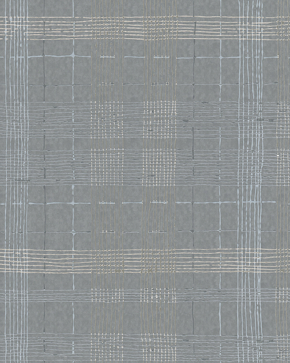 Casual - Plaid geometric wallpaper Marburg Roll Grey  30438