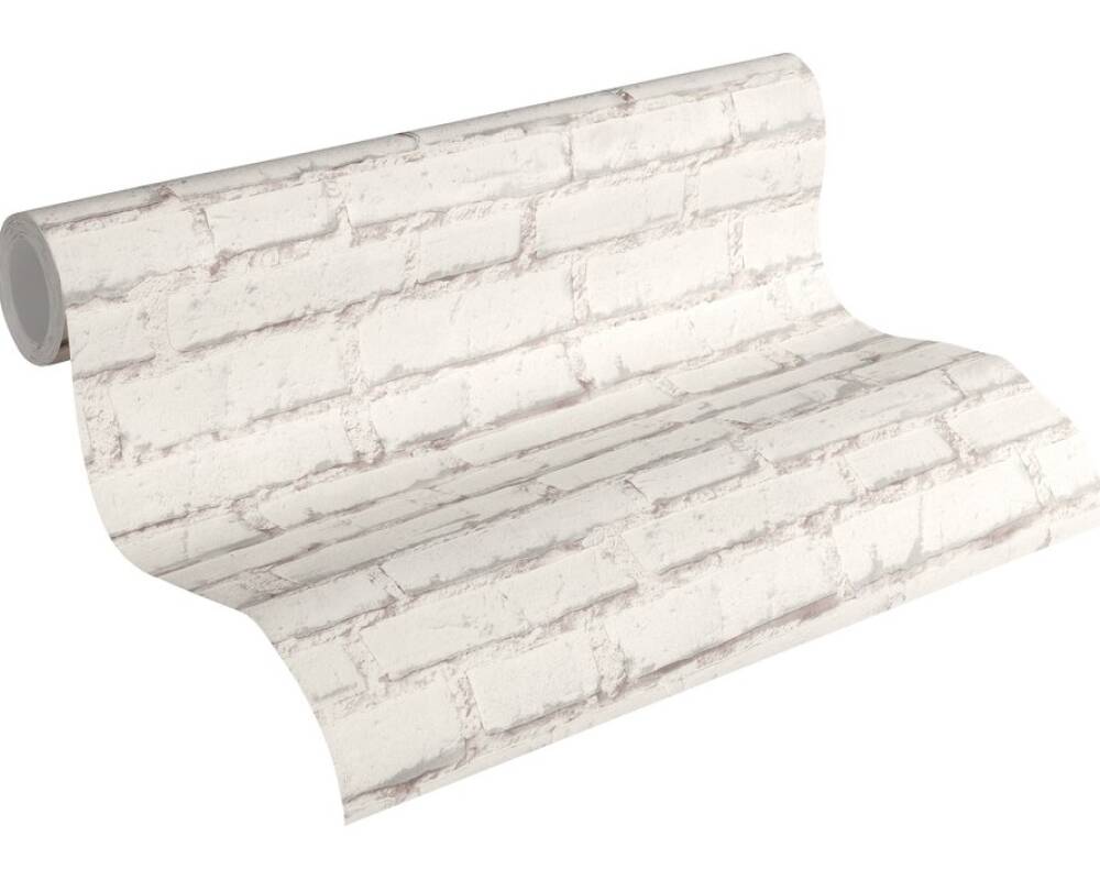 Industrial Elements - White Brick industrial wallpaper AS Creation    