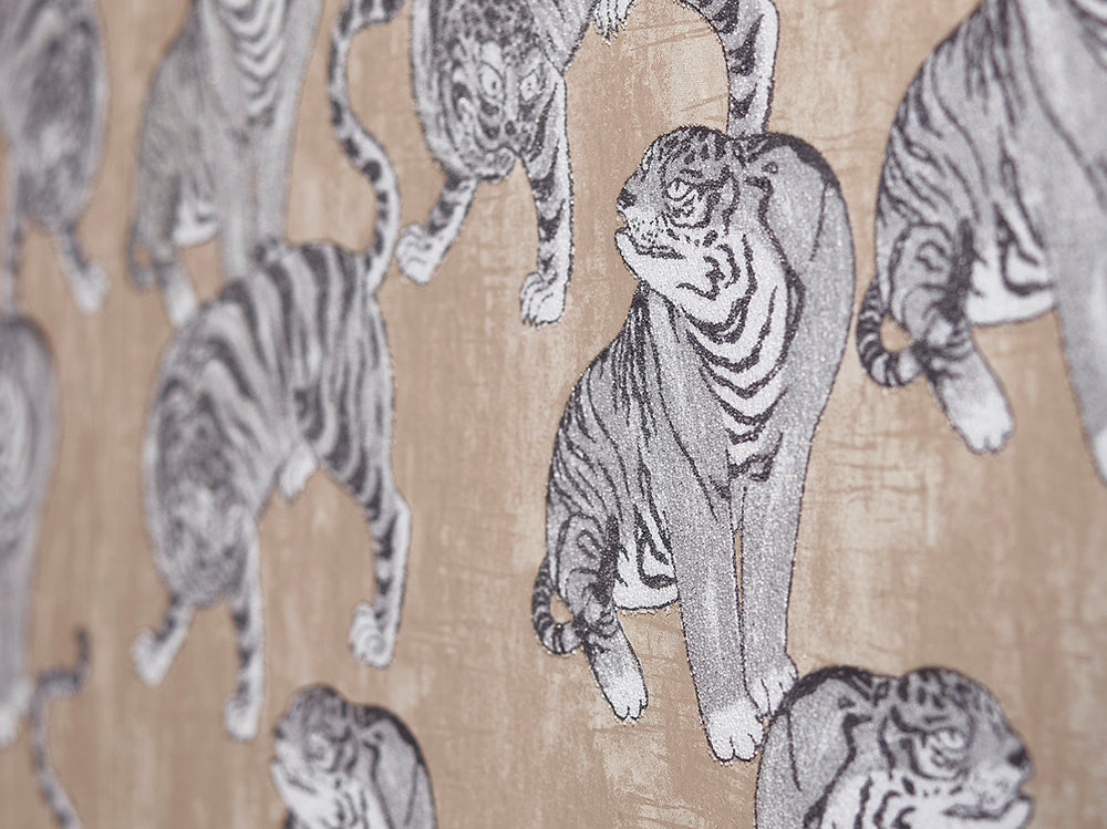 Memento - Pearlised Glass Bead Tigers botanical wallpaper Marburg    