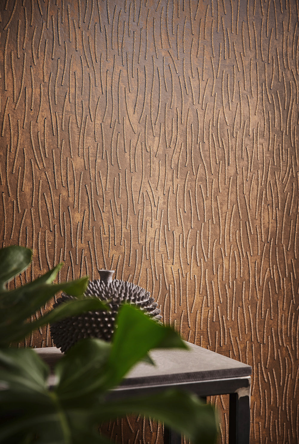Memento - Pearlised Glass Bead Sticks stripe wallpaper Marburg    