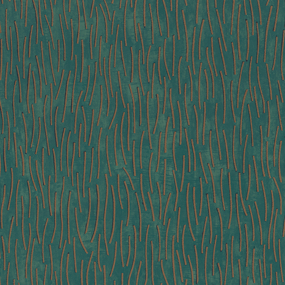 Memento - Pearlised Glass Bead Sticks stripe wallpaper Marburg Roll Green  32005