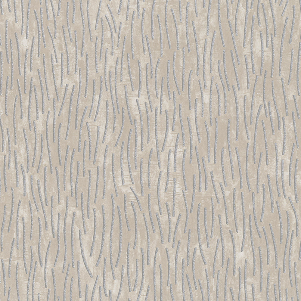 Memento - Pearlised Glass Bead Sticks stripe wallpaper Marburg Roll Beige  32007