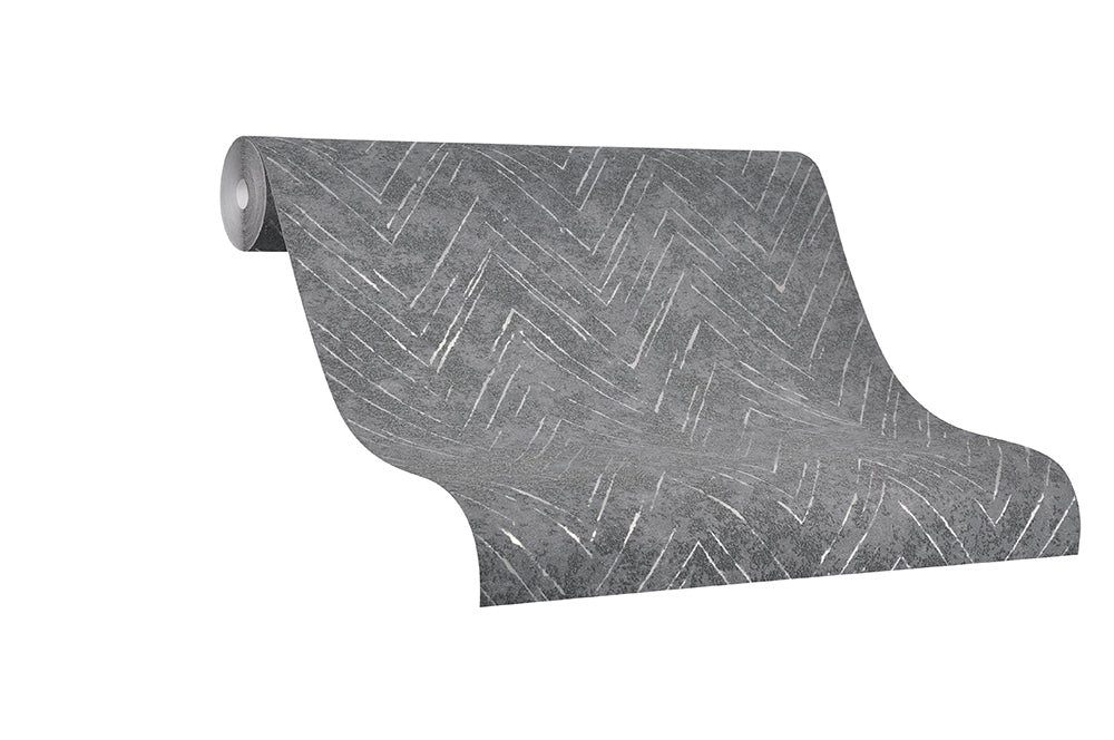 Memento - Textured Granulated Herringbone geometric wallpaper Marburg    