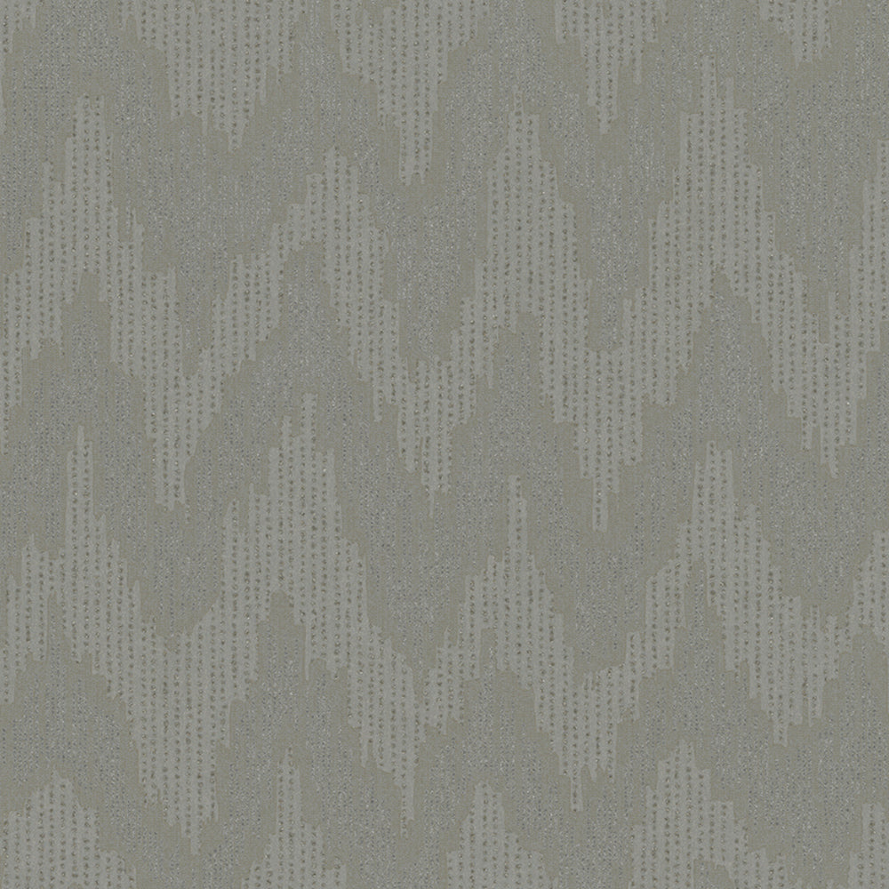 Memento - Pearlised Glass Bead Vintage Wave stripe wallpaper Marburg Roll Silver  32045