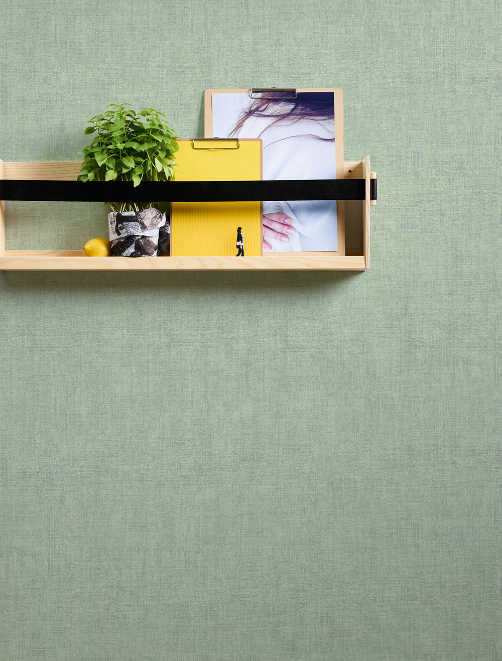 Greenery - Linen Luxe bold wallpaper AS Creation    