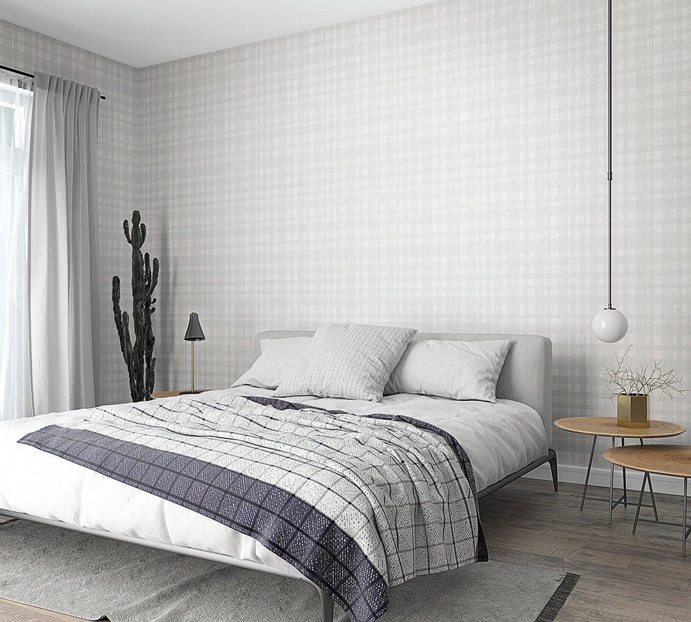 Natural Vibes - Plaid geometric wallpaper Marburg    