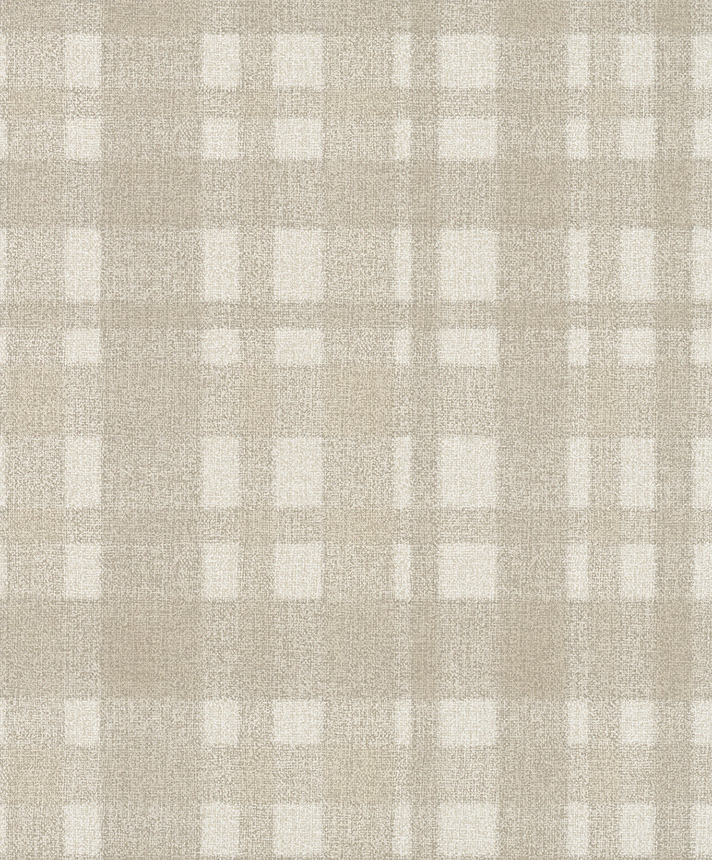 Natural Vibes - Plaid geometric wallpaper Marburg Roll Beige  32660