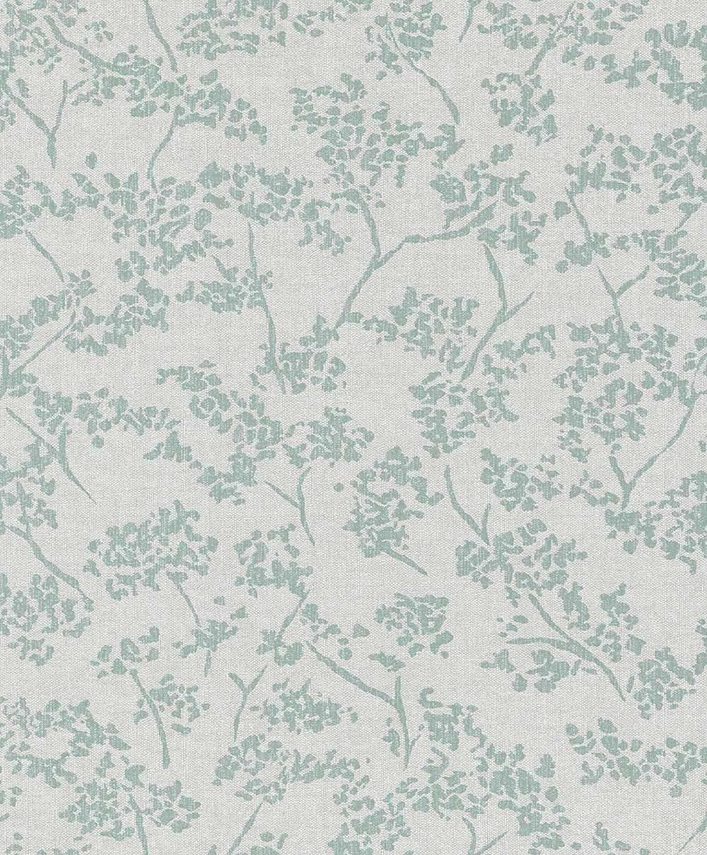 Schoner Wohnen New Spirit - Vintage Floral botanical wallpaper Marburg Roll Green  32701