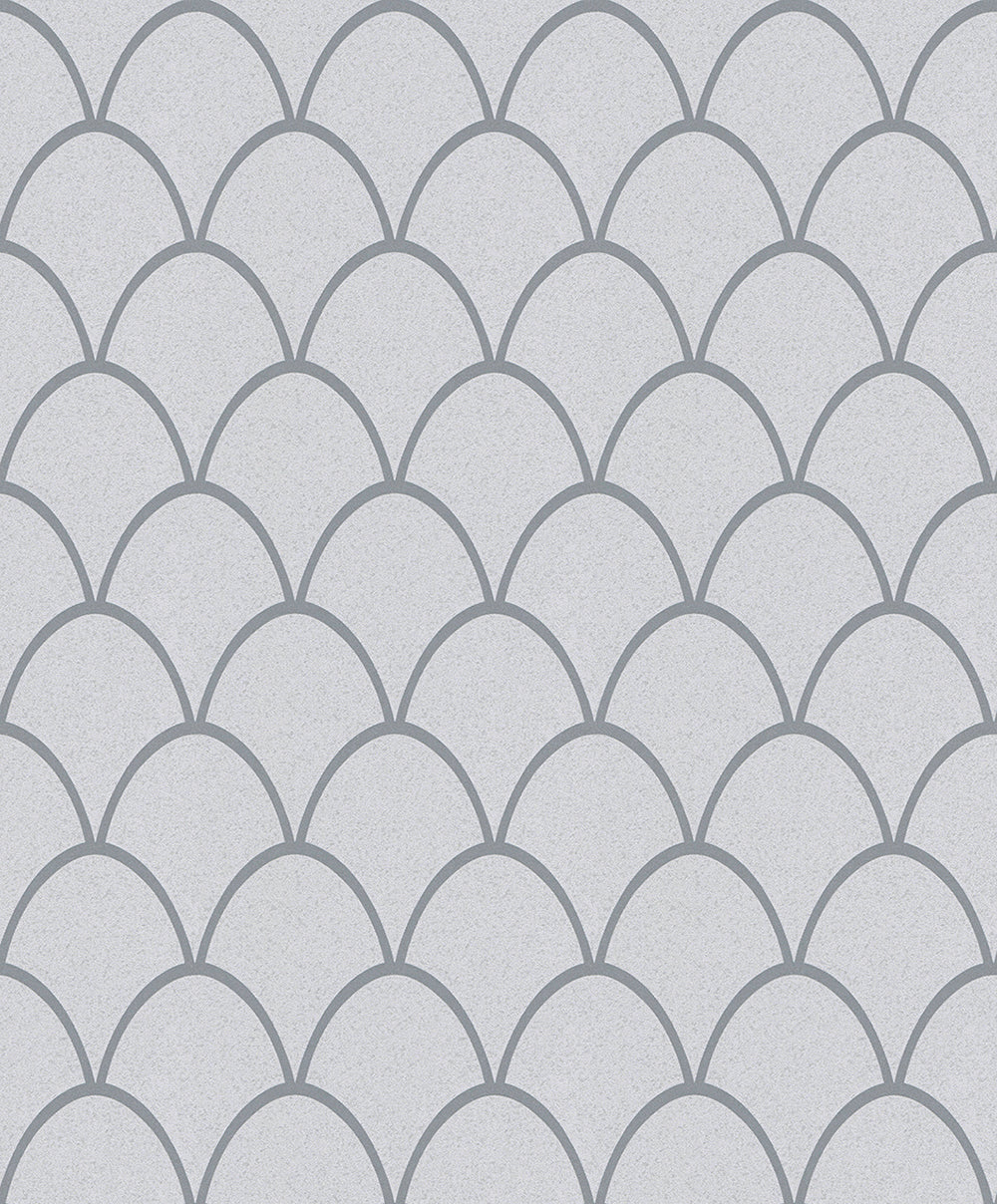 Schoner Wohnen New Spirit - Shimmery  Deco Arches art deco wallpaper Marburg Roll Grey  32722