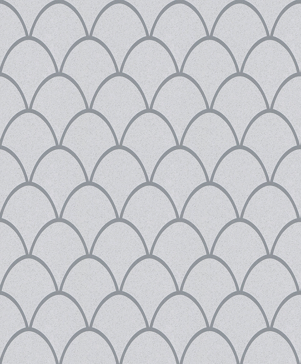 Schoner Wohnen New Spirit - Shimmery  Deco Arches art deco wallpaper Marburg Roll Grey  32722