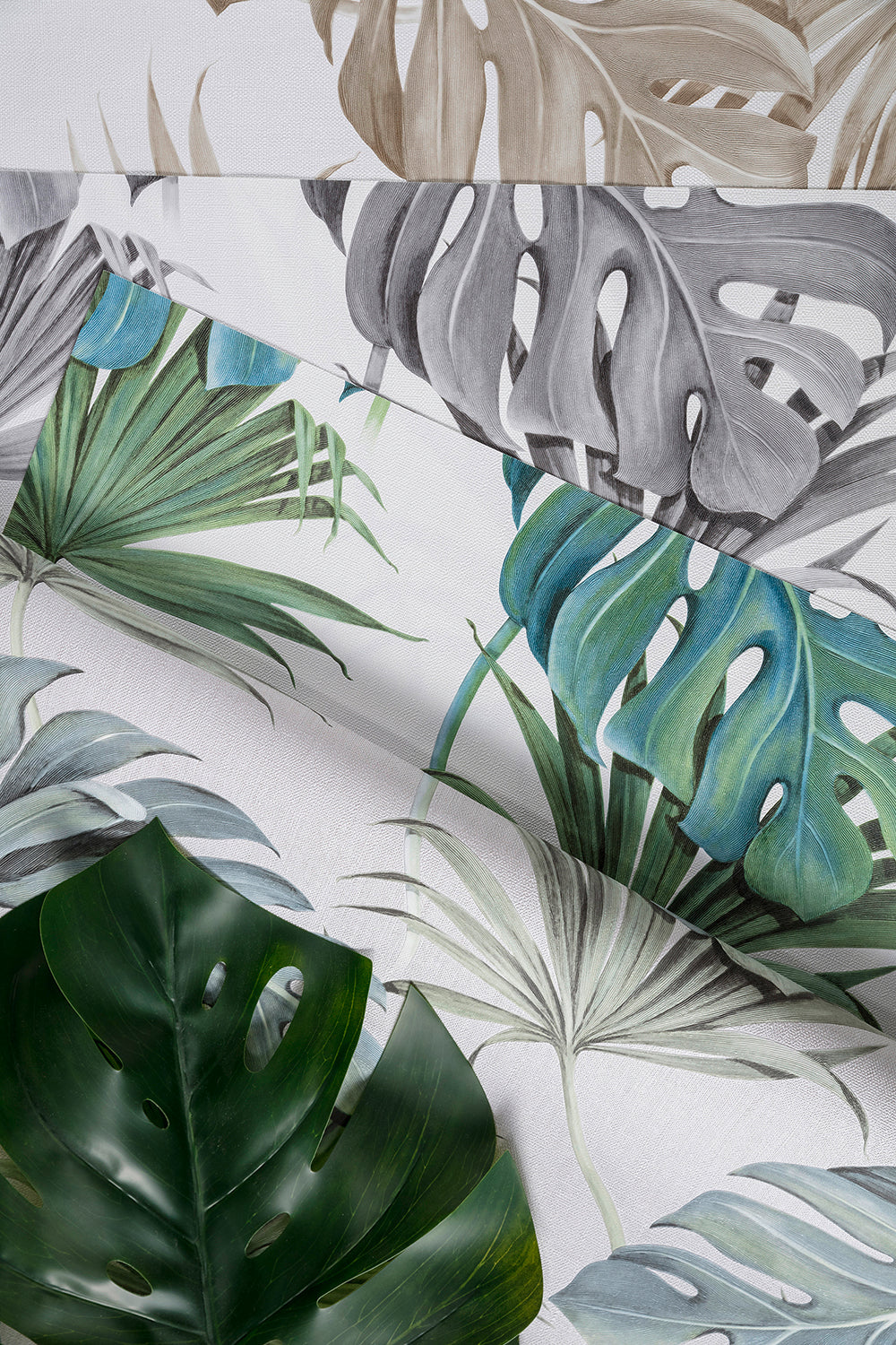 Schoner Wohnen New Spirit - Palm Leaves botanical wallpaper Marburg    