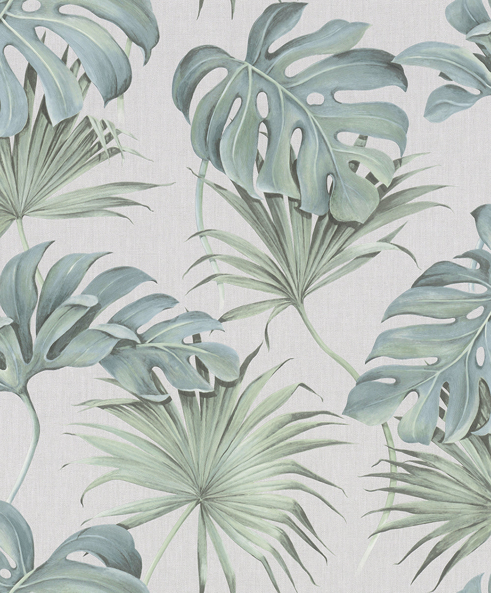 Schoner Wohnen New Spirit - Palm Leaves botanical wallpaper Marburg Roll Light Green  32746