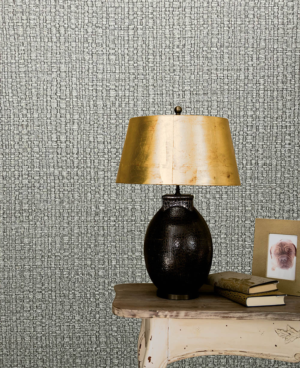 Vintage Deluxe - Textured Bamboo Weave bold wallpaper Marburg    
