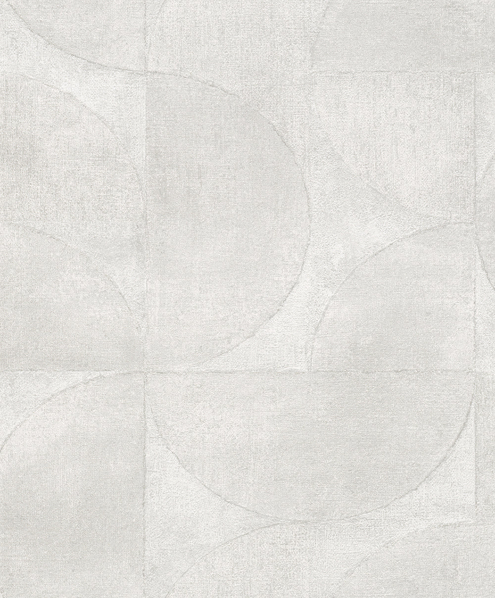 Vintage Deluxe - Concrete Circles geometric wallpaper Marburg Roll Cream  32824